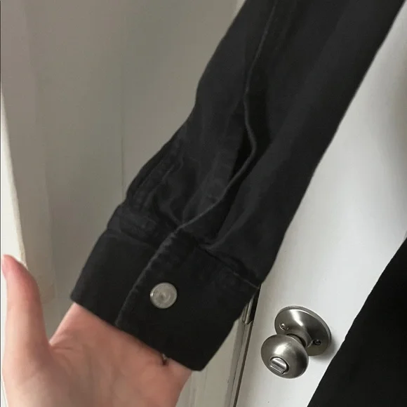 Levi's Black Denim Shirt Dress - Picture 5 of 6